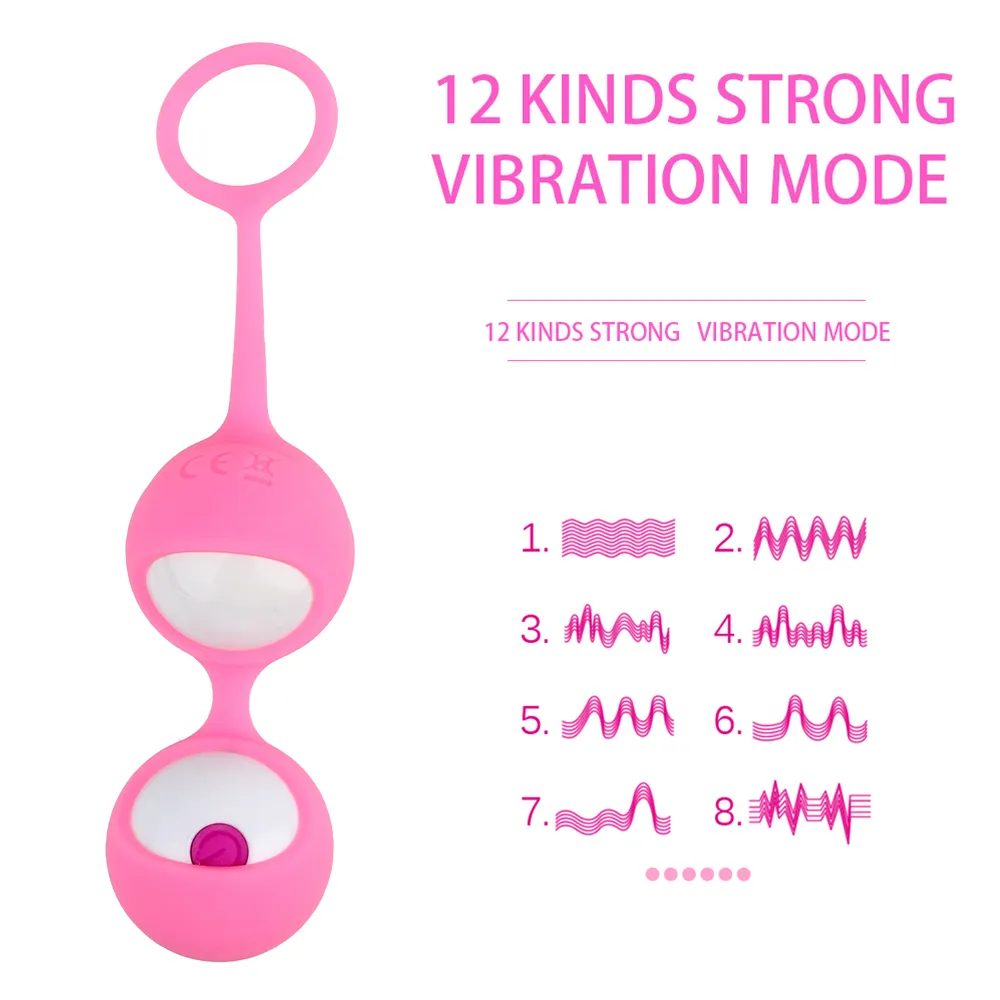 OLO Smart Kegel Ball Vibrator Vagina Tighten Exercise Wireless Remote Control Vaginal G-Spot Vibrators sexy Toys for Women