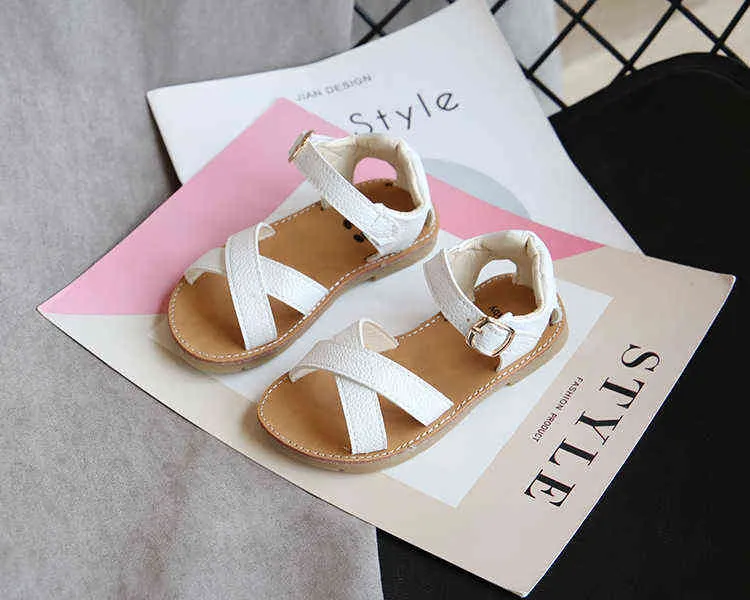 2022 Nya barn sommar baby sandaler för flickor pojkar småbarn spädbarn barn prinsessa baby små flickor skor sandaler storlek 21-30 g220523