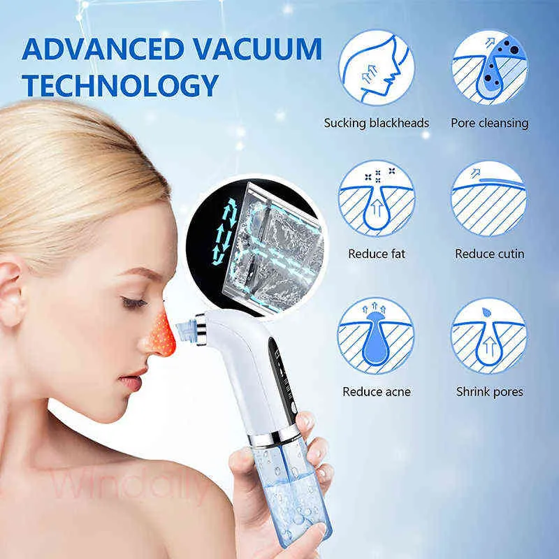 Face Care Devices 2022 Blackhead Remover Pore Vacuum Cleaner Electric Micro Small Bubble Facial Cleasing Machine Usb Rechargeable Beauty Device 0727