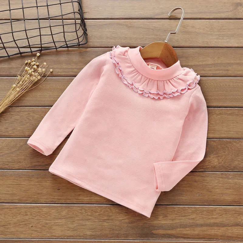 Girls Fashion T Shirts Baby Spring Autumn Long Sleeve Sweatshirt Children Cotton Printing Sweat 2 6 Years 220620