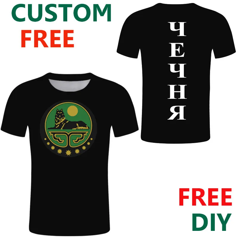 Chechnya DIY Free Custom Men Ichkeria T koszule Grozny Argun Chechen Republic T Shirt Independent Islamic Jersey Tee Top 220615