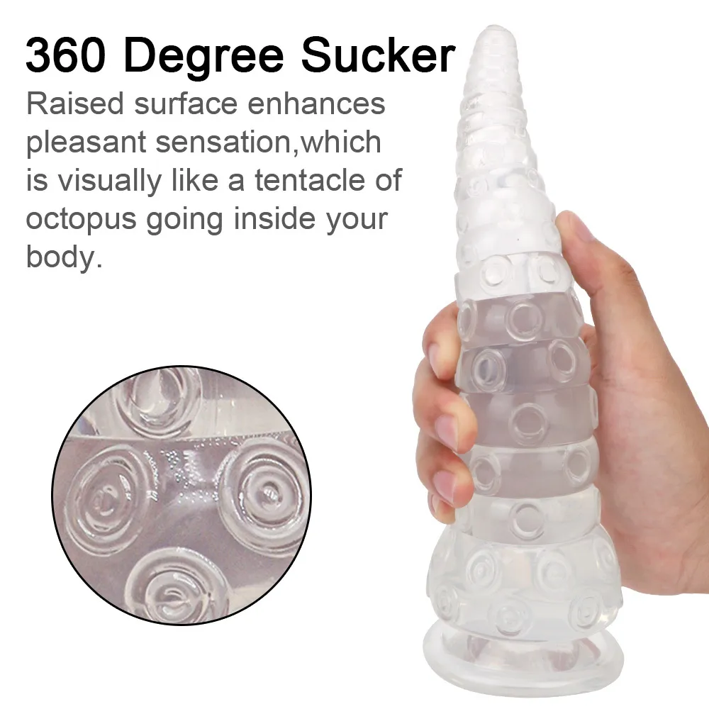 Anale sexy speelgoed anus uitbreiding prostaat massager buttplug stimulator voor vrouwen mannen octopus sucker dildo bdsm erotiek