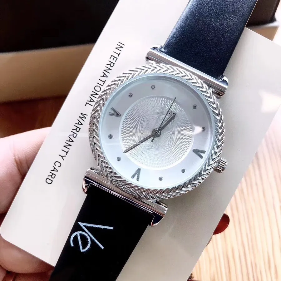 Лучшие бренд наручные часы мода женщин дамы девушка роскошный кожаный ремешок кварцевые часы ve 07