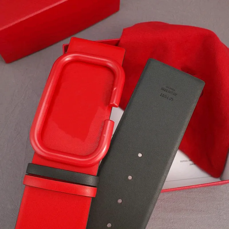 Mujeres Diseñadores de lujo Cinturón Carta de hebilla roja Cinturones para mujeres Ceintura de la mujer de la cintura de moda de la moda 7 0CM 2204012255D
