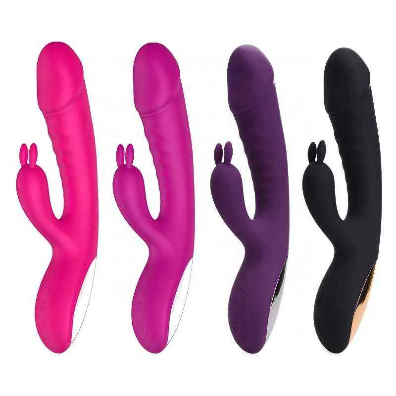 Nxy Vibrateurs Clitoral Vagin Stimulation Bunny Ear Sex Toy Toy Rabbit 10 Vitesses G Spot pour les femmes 0411