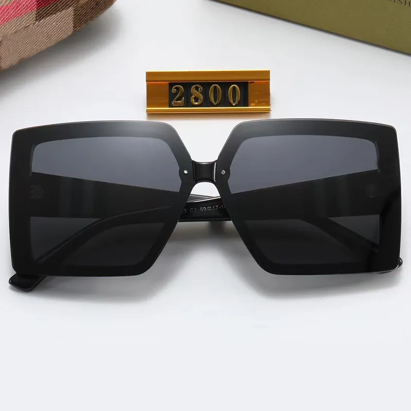 Luxury Oversized Designer Sunglasses for Women Sunglass Summer B Shades Polarized Eyeglasses Black Vintage Big Sun glasses of Wome267c