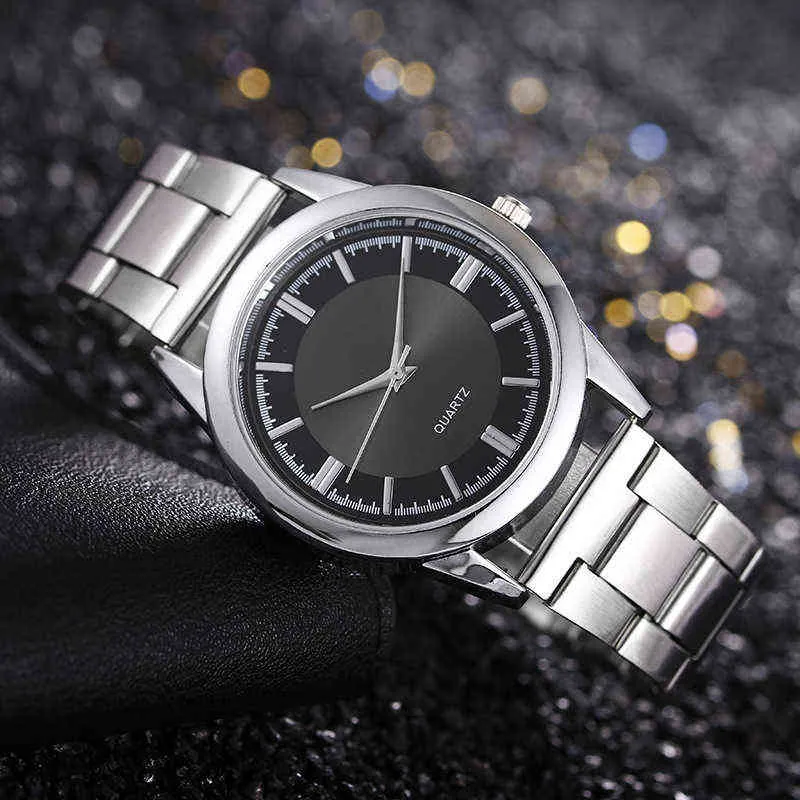 Luxury Men Business Quartz es Quadrante rotondo in acciaio inossidabile Casual Man es 2022 Modern Classic Horloges Y220707