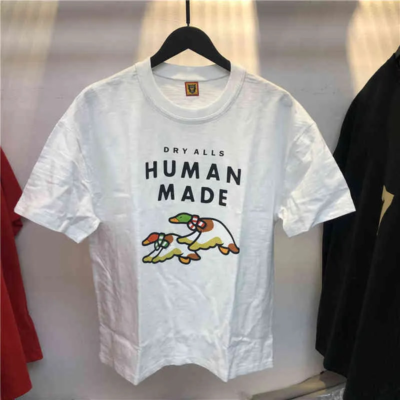 2022 Human Made Flying Goose T-shirt Men Women High Quality Duck Graphic Tee Cotton Tops Summer Short SleeveT220721