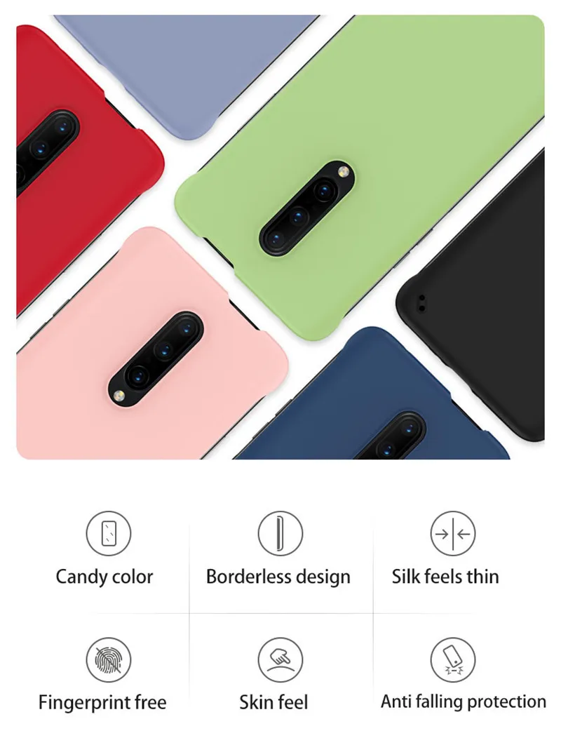 حالات الهاتف الصلب النحيف PC بدون إطار لـ OnePlus 10 9 8 7T 7 Pro Ultra Thin Candy Color Cover 9r 8T