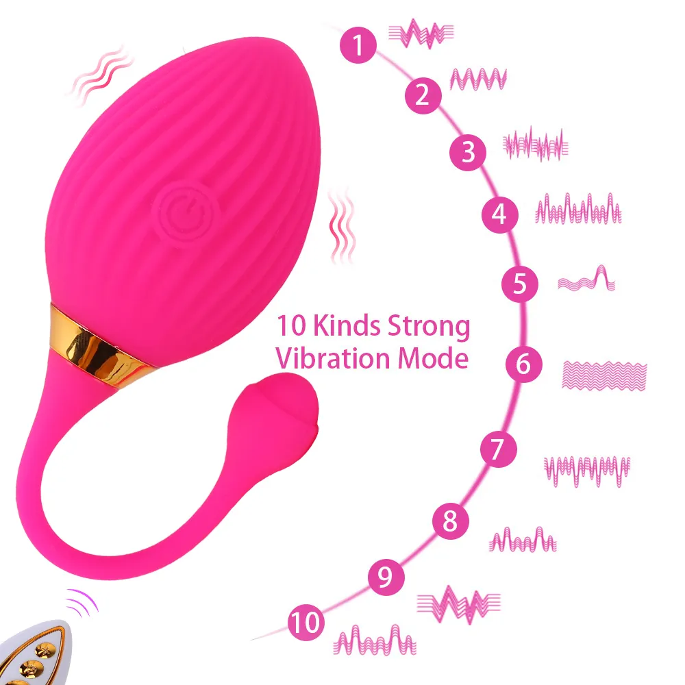 Vibrateur d'exercice de serrage Vaginal à 10 vitesses pour femmes, œuf vibrant, Plug Anal, Stimulation du Clitoris, masseur de point G, jouets sexy