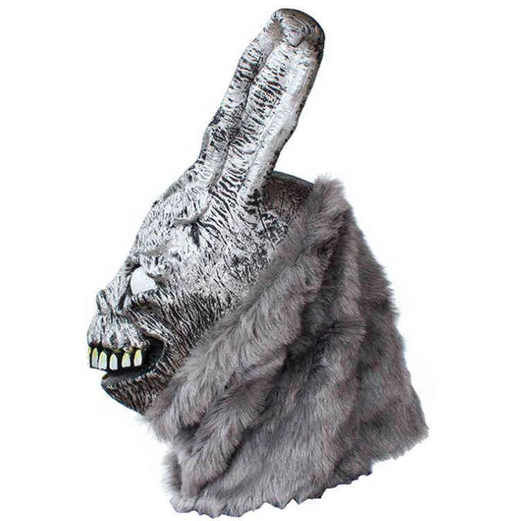 Film Donnie Darko Frank evil konijn Masker Halloween party Cosplay props latex volgelaatsmasker L220711236a