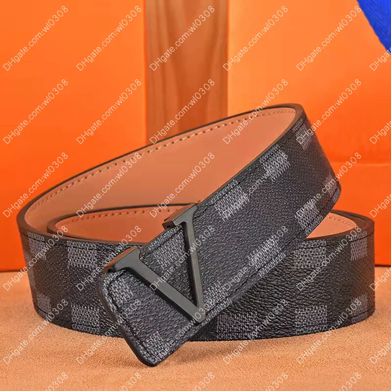 Ceinture de luxe pour hommes de haute qualité Business Casual Fashion Classic Print Designers Ceintures M9608 Ceinture de créateur de mode pour femmes wi260F