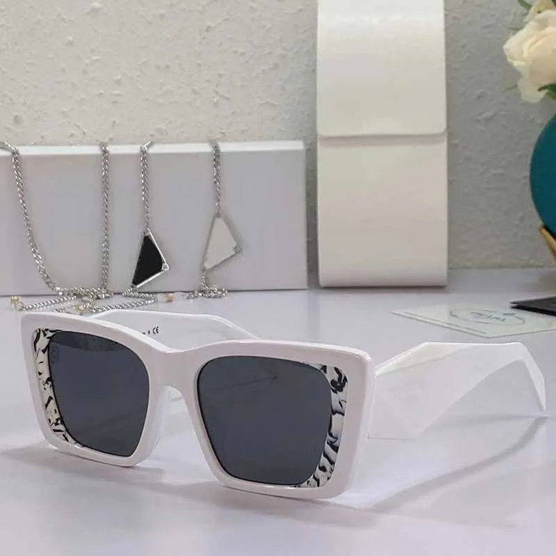 Popularne odwrócone okulary przeciwsłoneczne PR08YS Designer Protection UV Ladies Męskie szklanki Osiem kolorów Opcjonalnie najwyższej jakości Wit253G