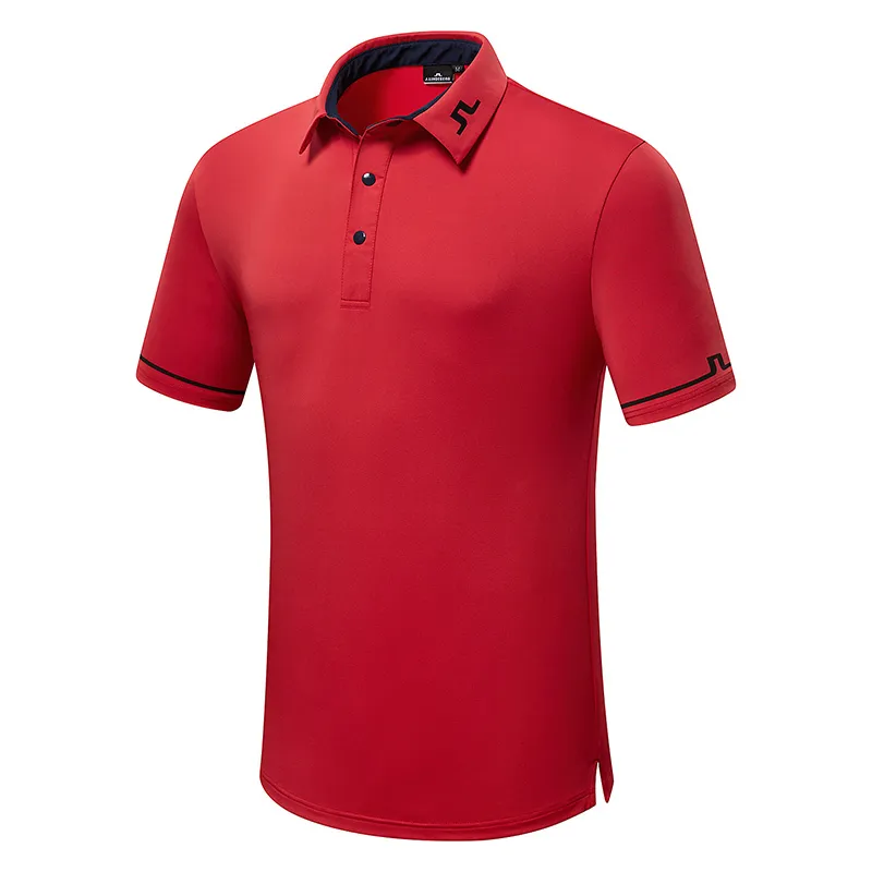 T-shirt da golf a maniche corte da uomo Abbigliamento sportivo traspirante Camicia da golf sportiva il tempo libero Camicia S-XXXL 220627