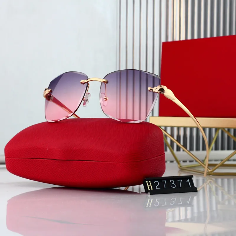 Luksusowe projektanty marki okularowe dla mężczyzn i kobiet okulary przeciwsłoneczne UV400 Red Okuwary moda Goggle Sun szklanki panie vintage e1565