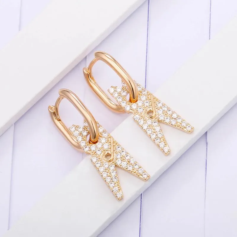 Hoop Huggie Geometrische Quadrat Koreanische Ohrringe Frauen Luxus Hochzeit CZ Schmuck Gold Silber Farbe Ungewöhnliche Braut GeschenkHoop2738