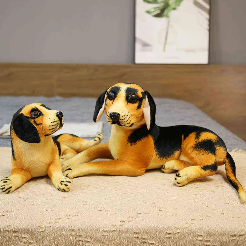 CM Simulation Deutsch Schäferhund Hundeplüschspielzeug schöne Militärpuppen Stoffweiche Tierkissen Geburtstagsgeschenk für Kinder J220704