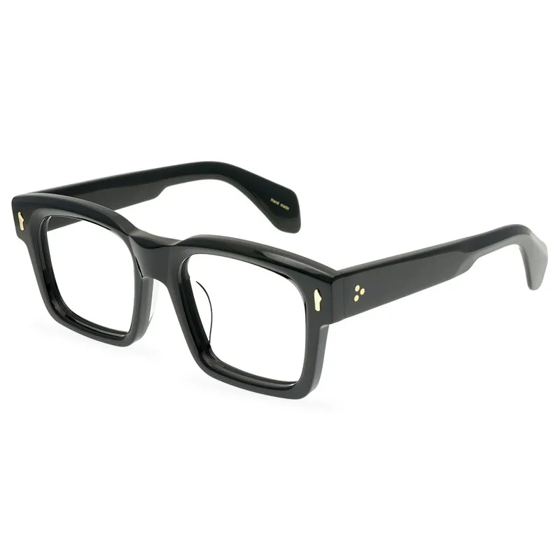 Mężczyźni okulary optyczne marka gęsta kwadratowe ramy spektaklu vintage moda unisex okulary dla kobiet ręcznie robione okulary o krótkowzroczności 235t