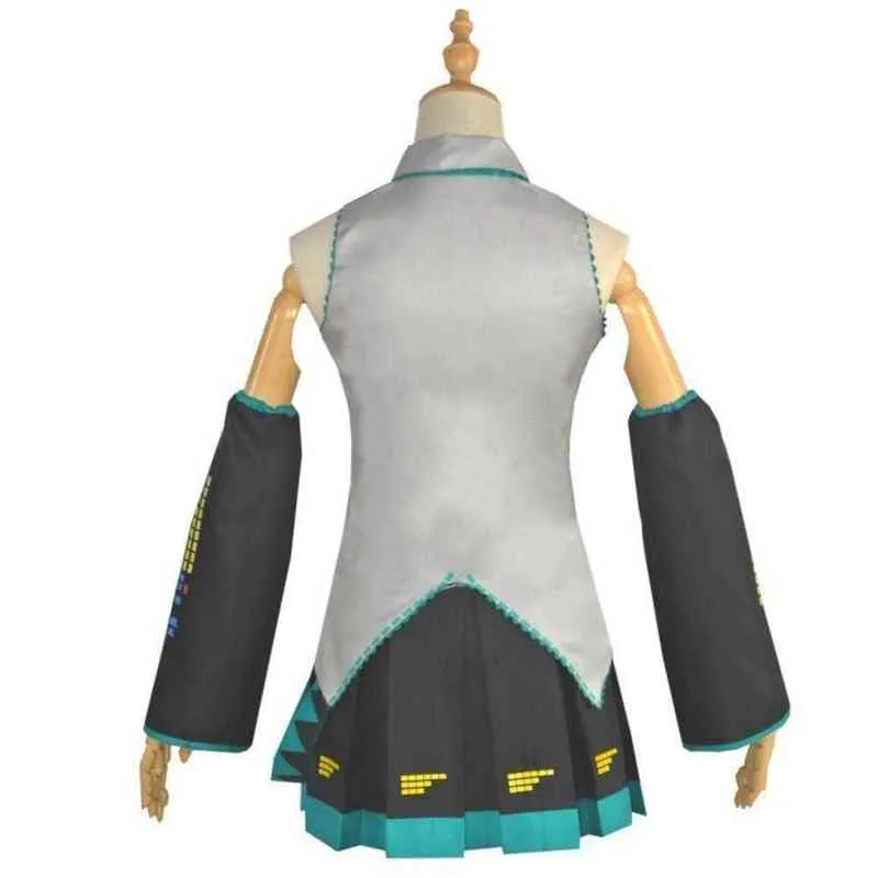 Anime Miku Cosplay Kostuum Japan Midi Dress FA Outfits voor Halloween Nieuwjaar Party Suits WIG H220805