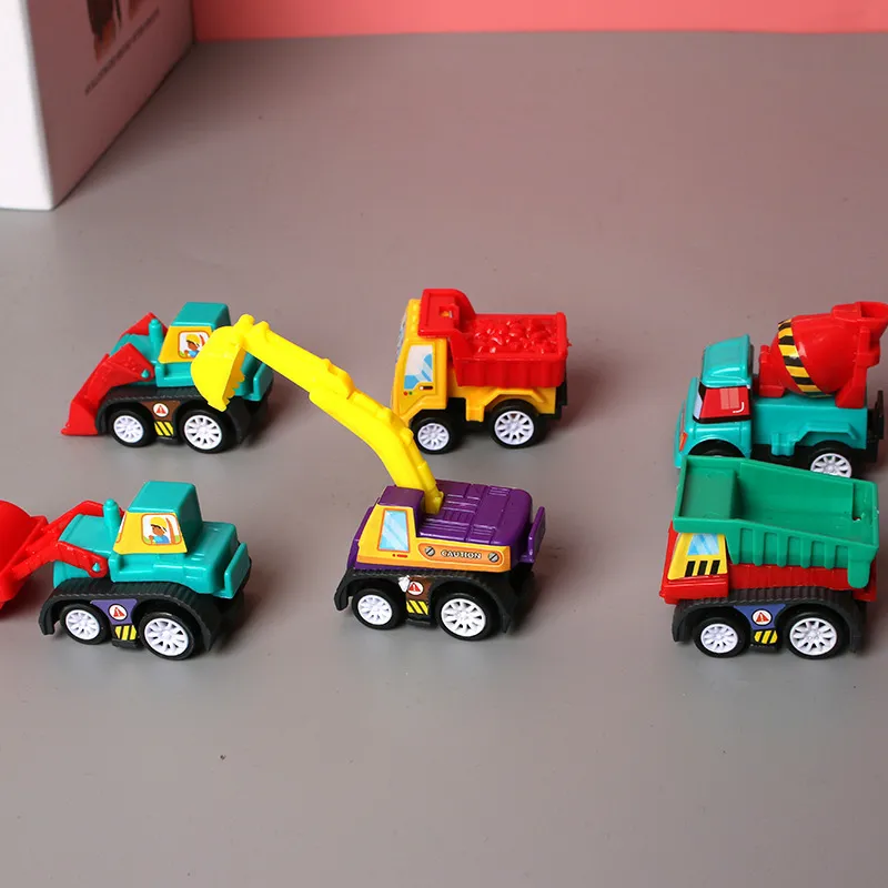 6 pezzi modello di auto giocattolo tirare indietro s veicolo mobile camion dei pompieri Taxi Kid Mini s ragazzo regalo Fonde sotto pressione bambini 220507