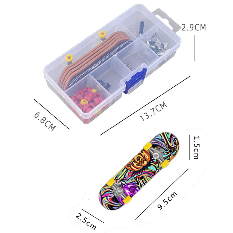 Tech Mini Finger Skate Scooter Rampy Deskorolka Akcesoria Akcesoria Zestaw Wskazówka BMX Rower DIY Dzieci Nowość Zabawki 220418