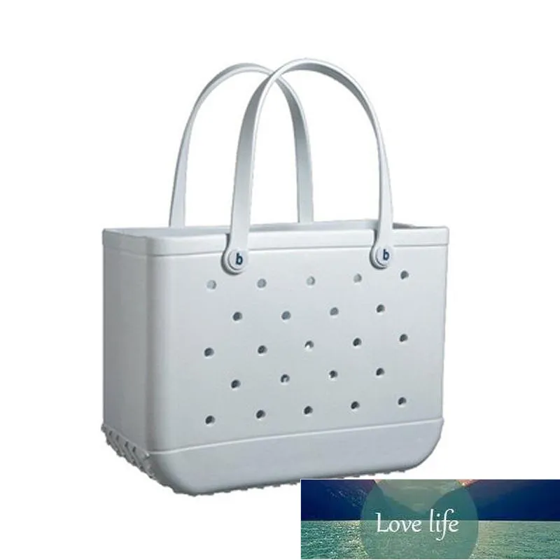 Praktische und einfache wasserdichte Bogg -Bag -Loch -Taschen Eva Beach Bag Aufbewahrungstaschen Frauen Handtasche Leicht Einkaufsbasket302H