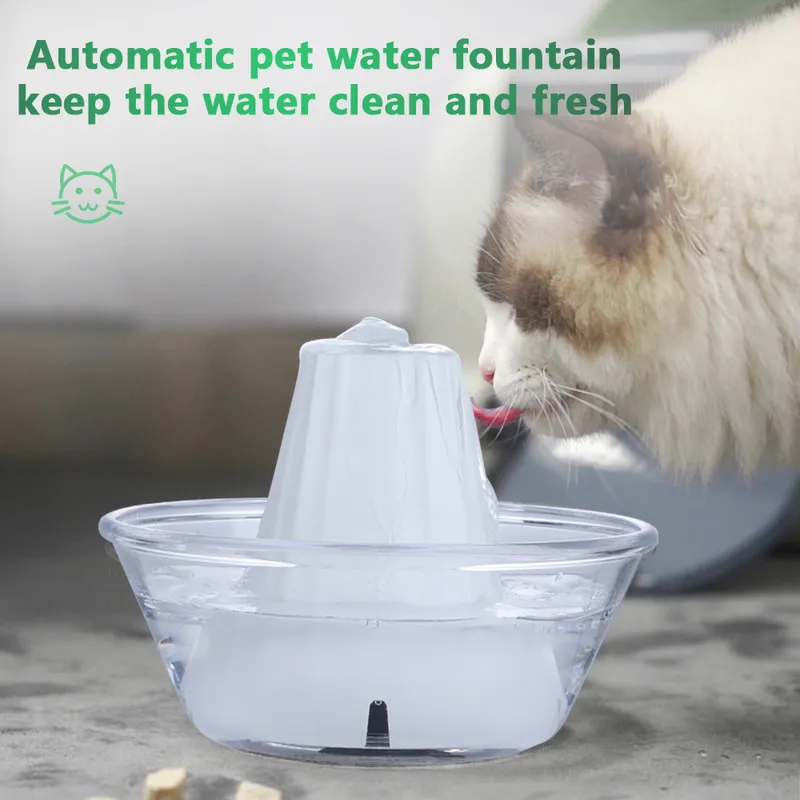 Pet Dog Cat Water Bowl Fountain Electric Automatyczny dozownik podajnika Pojemnik na psy Koty Napoje Auto Dostawy 220323