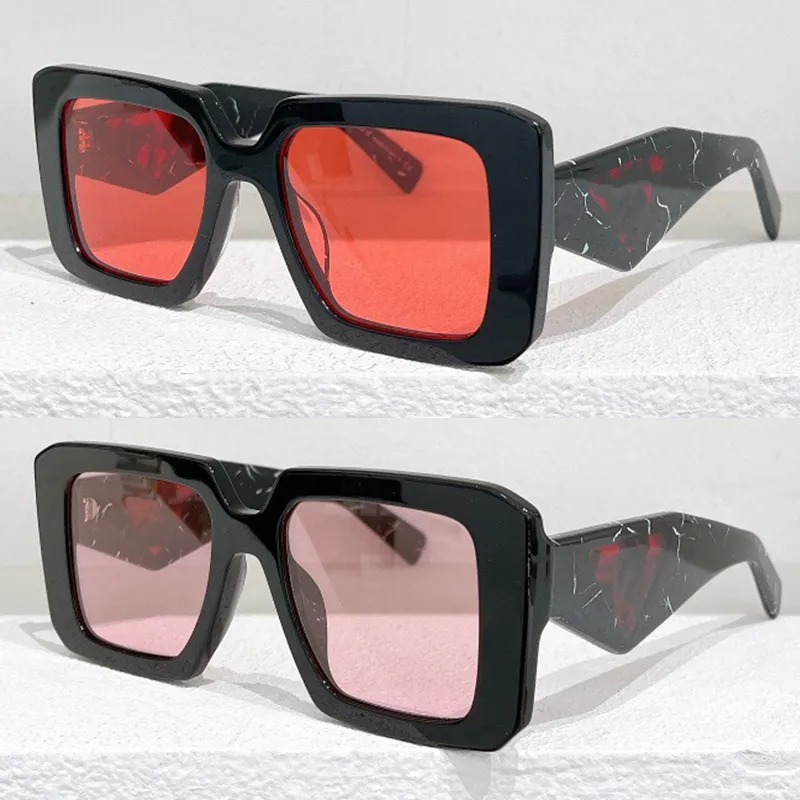 Beliebte Marke Symbole Designer Sonnenbrille Herren Damen SPR 23Y quadratischer Rahmen Dreieck Tempel Design Highlights Mode Top Qualität W2903