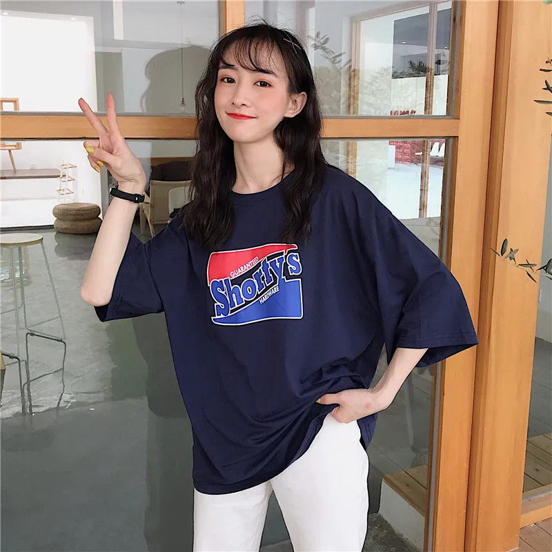 T-shirts Frauen Gedruckt Koreanischen Stil Alle-spiel Trendy Einfache Frauen Täglichen Kurzarm Hohe Qualität Harajuku