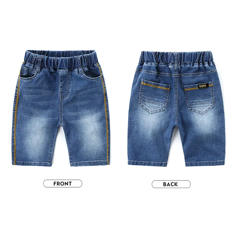 Шорты Ienens Джинсовые тонкие короткие брюки дети короткие джинсы детские детские растягивающие борторы мальчики летние шорты