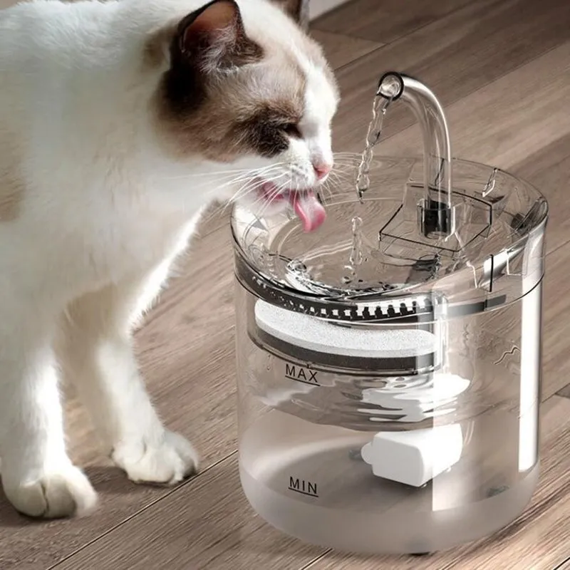 18L Dispensateur d'eau avec un robinet Filtre transparent Filtre calme Fountaine de consommation automatique pour les chiens Cats Kit 2203238237250