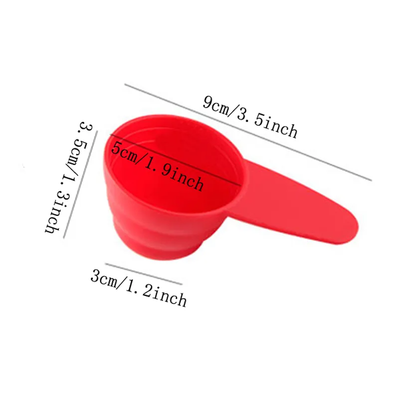 Assaisonnement en plastique cuillère à mesurer de qualité alimentaire gâteau cuisson cuillères à mesurer avec échelle lait en poudre cuillères à café cuisines outil BH6427 TYJ