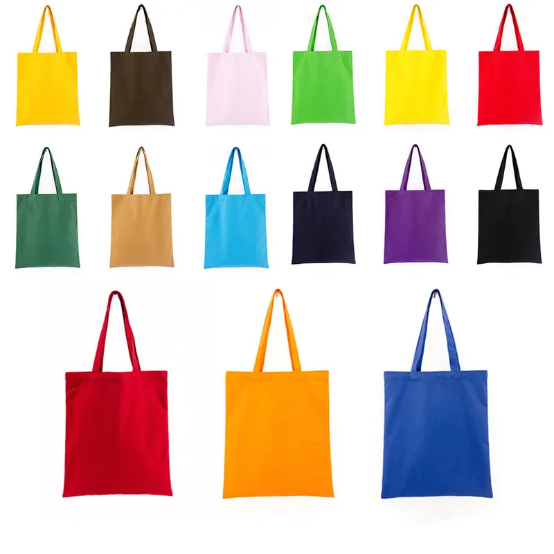 Canvas Shopping s Eco Reusable Foldable Shoulder Large Handbag Fabric Cotton Tote Bag for Women Can Customized 220706