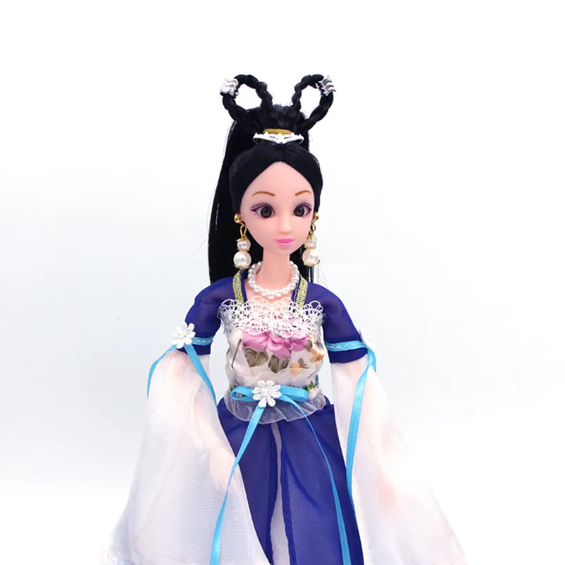 30 cm 1/6 bambola BJD costume antico cinese Dressup Dress Girl fai da te make up giocattolo con accessori ragazze regalo 220505