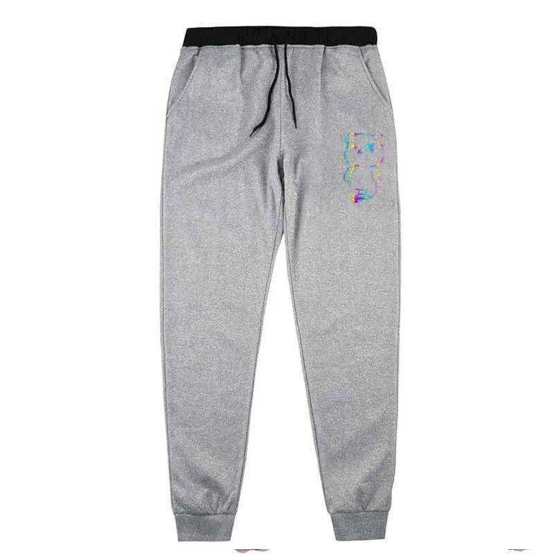 Pantaloni da uomo Pantaloni sportivi allentati casuali Arcobaleno Orso Harajuku Streetwear Pantaloni lunghi Pantaloni sportivi da treno Plus Size All'ingrosso 220608