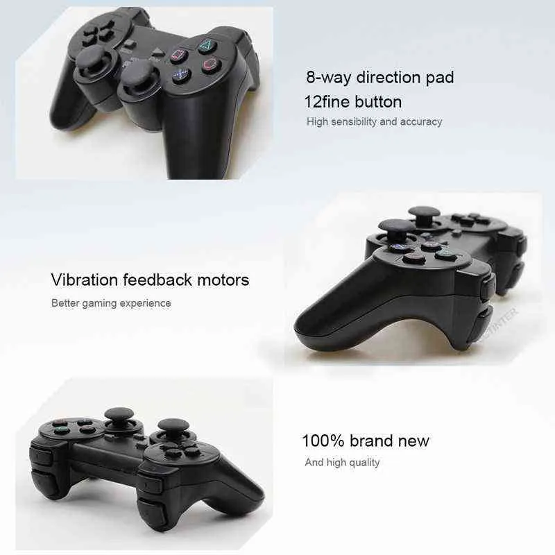 Gamepad wireless controller Sony PS2 console Playstation 2 Joystick Double Vibration Shock Joypad USB PC Game Controle H220421