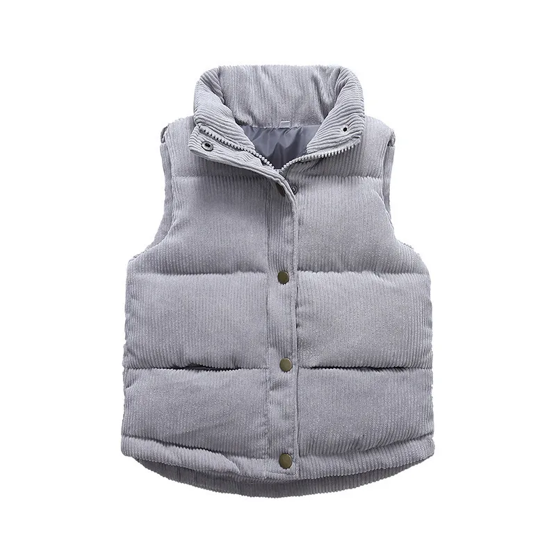 Autumn Children Warm Thicken Vest Baby Cotton Waistcoat Kids Outerwear Coat Children Clothing Boys Girls Brand Jackets Vest 220812