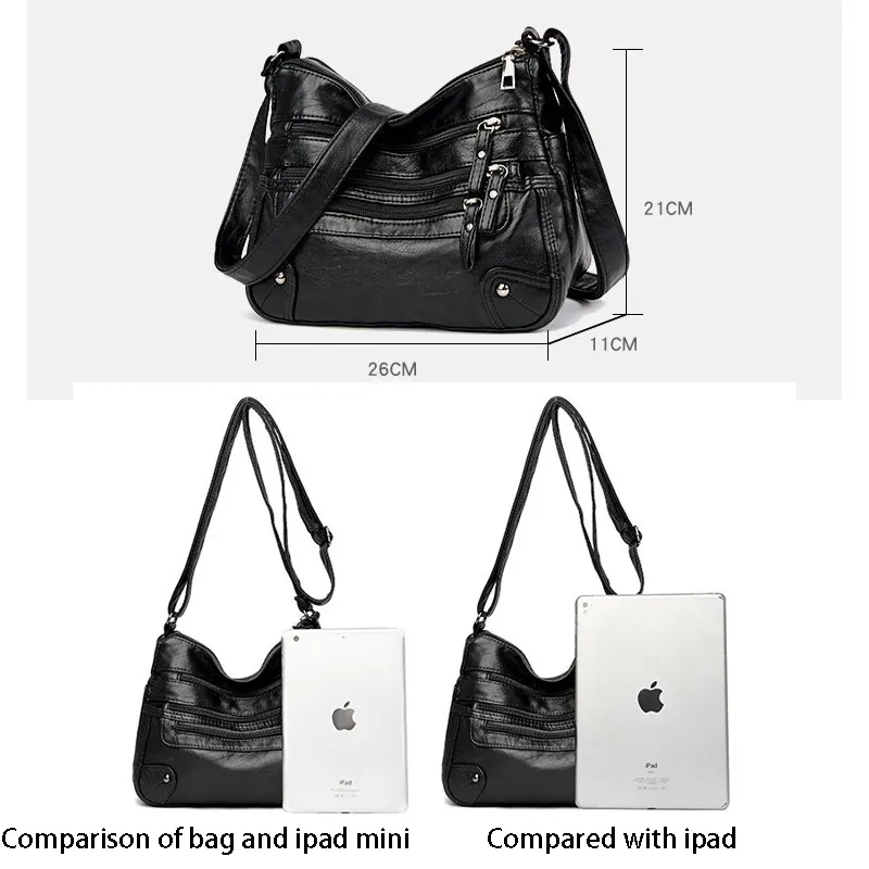 حقائب عالية الجودة المرأة الكتف متعدد الطبقات الكلاسيكية حقيبة crossbody مصمم حقيبة يد وحفظ
