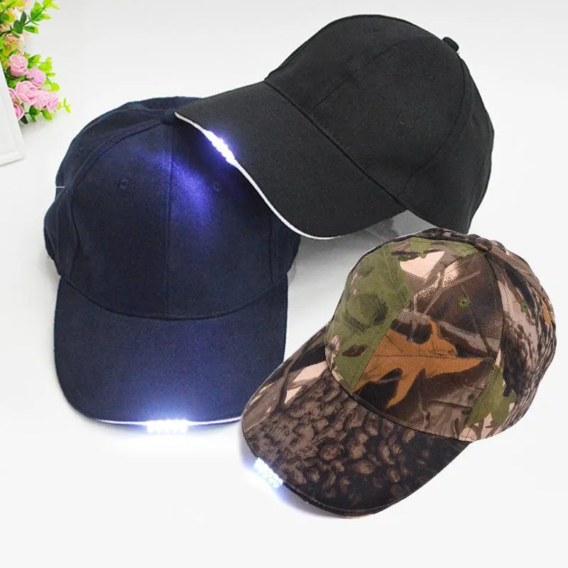 Шариковые кепки, яркие светящиеся в темноте, для чтения, рыбалки, бега, светодиодная спортивная шапка, бейсболка, светящаяся для отдыха, унисекс, TY66208N