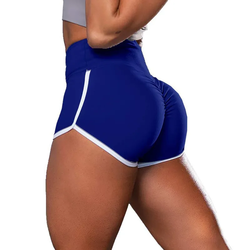 Celana Pendek Olahraga Musim Panas Baru Legging Kebugaran Mulus Elastis Pinggang Tinggi Wanita Celana Pendek Yoga Saku Latihan Gym Push Up