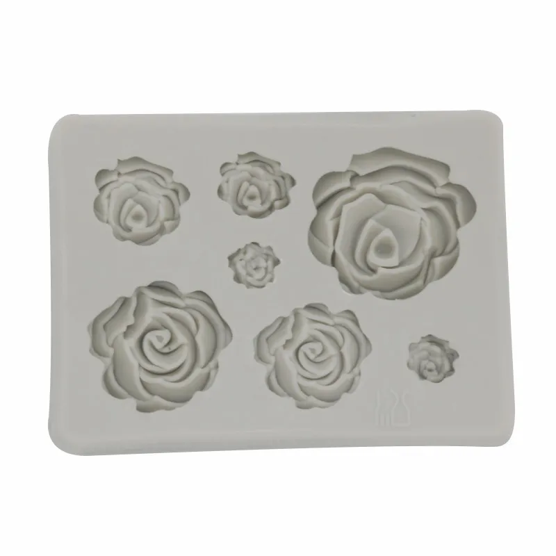 Bloom Rose Stampi dolci in silicone 3D Fiore Stampo fondente Cupcake Gelatina Caramelle Decorazione cioccolato Stampi utensili da forno 220815