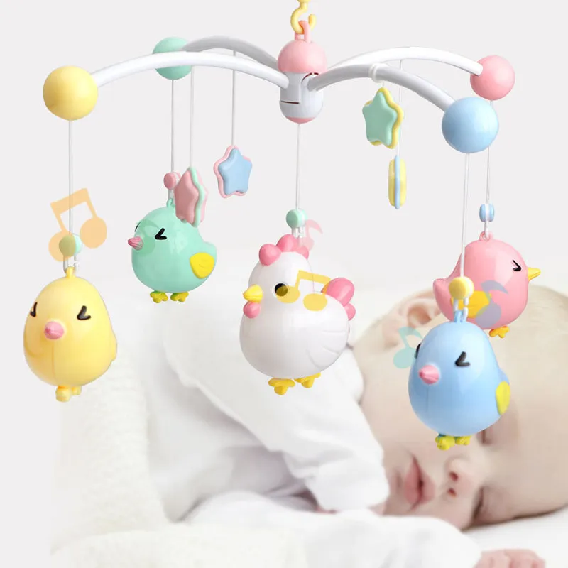 Boîte à musique Hochets Pour Enfants Bébé Jouets 012 Mois Mobile Sur Le Lit Cloche Jouets Éducatifs Borns Veilleuse Rotation Hochet 220531