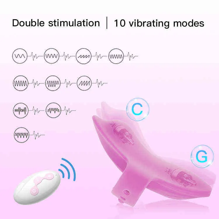 NXY Vibratoren Heißer Verkauf Drahtlose Fernbedienung Klitoris Stimulator Tragbare Panti Vibrierende Frauen Sex Spielzeug Schmetterling Vibrator 0411