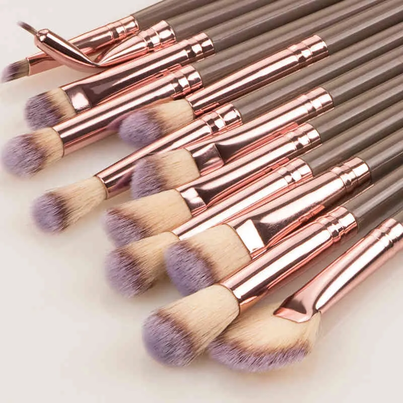 NXY Make-up-Pinsel, 12-teiliges Set, Lidschatten-Mischpinsel, Liner, Wimpern, Augenbrauenpinsel, Neu 0406