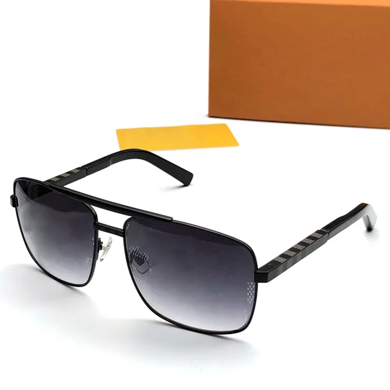 Klassiska attityd solglasögon för män kvinnor fyrkantiga ram v designer solglasögon unisex uv400 skydd guldpläterade glas ramar ey228s