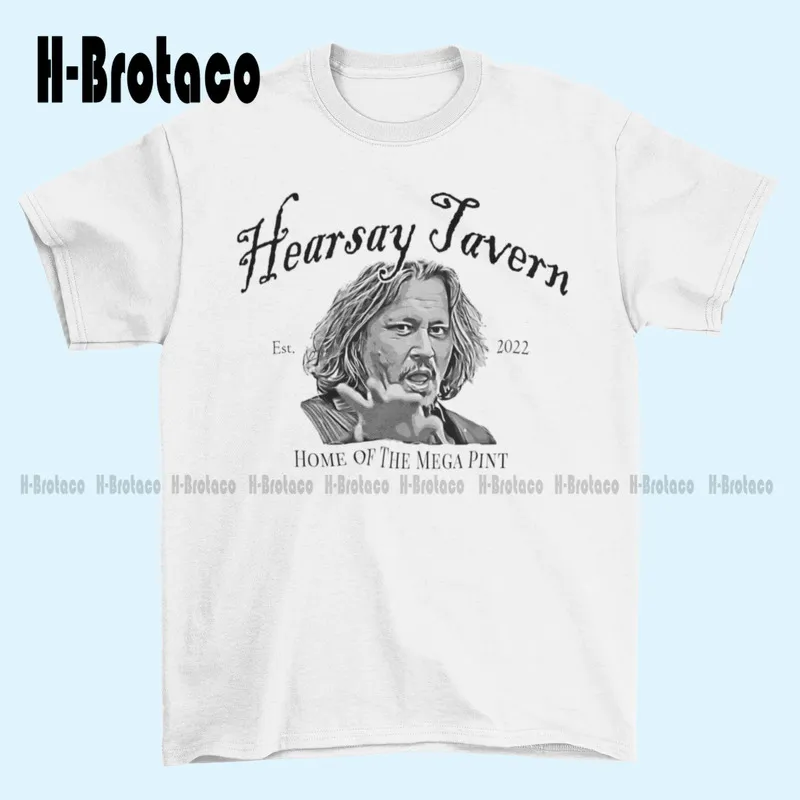 T-shirt tawerny Hearsay Home of the Mega Pint Mens Johnny Depp Hearsay Custom Aldult Teen Unisex Digital Printing Tee koszulki 220607