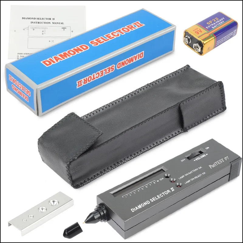 Diamant-Edelstein-Teststift, tragbares Edelstein-Auswahlwerkzeug, LED-Anzeige, präzises, zuverlässiges Schmuck-Testwerkzeug 6090028