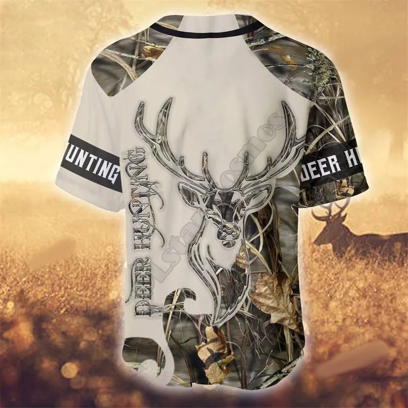 Camicia da baseball con nome personalizzato Chicken Camou Jersey 3D All Over Printed Uomo Casual s hip hop Top 220707