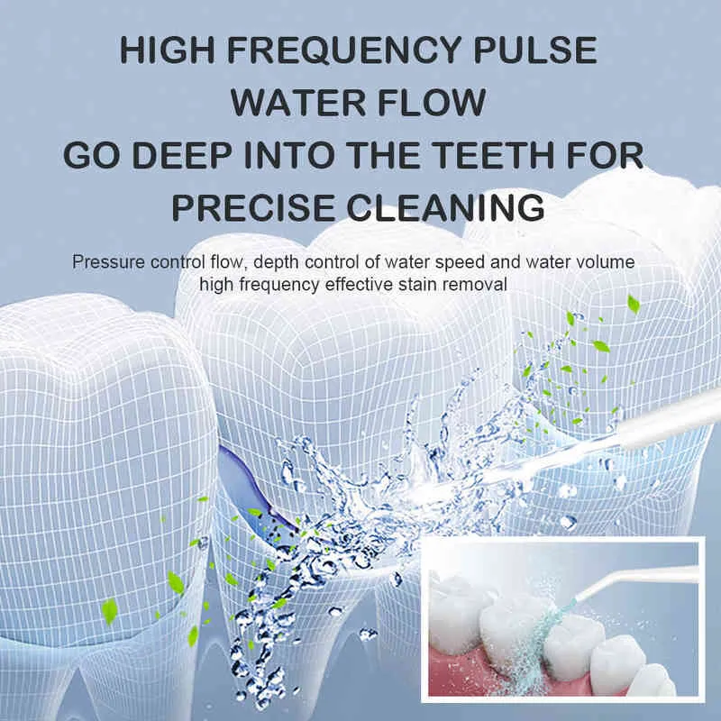 Produkt elektrisches Zahnspülgerät ipx7 Zahnseide-Waschmaschine tragbare Haushalts-Mundreinigungszahnbürste 220627