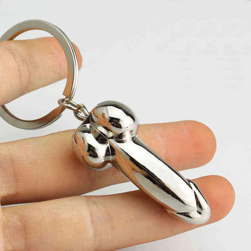 Мужские гениталии ключей влюбленные влюбленные влюбленные металлические сексуальные пенис ключей отдельных брелок для пар женщины подарки мужчины автомобиль ключ aa220318